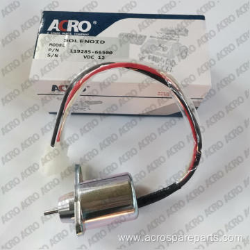 12V Fuel ShutOff Solenoid 119285-66500 for YANMAR Engine